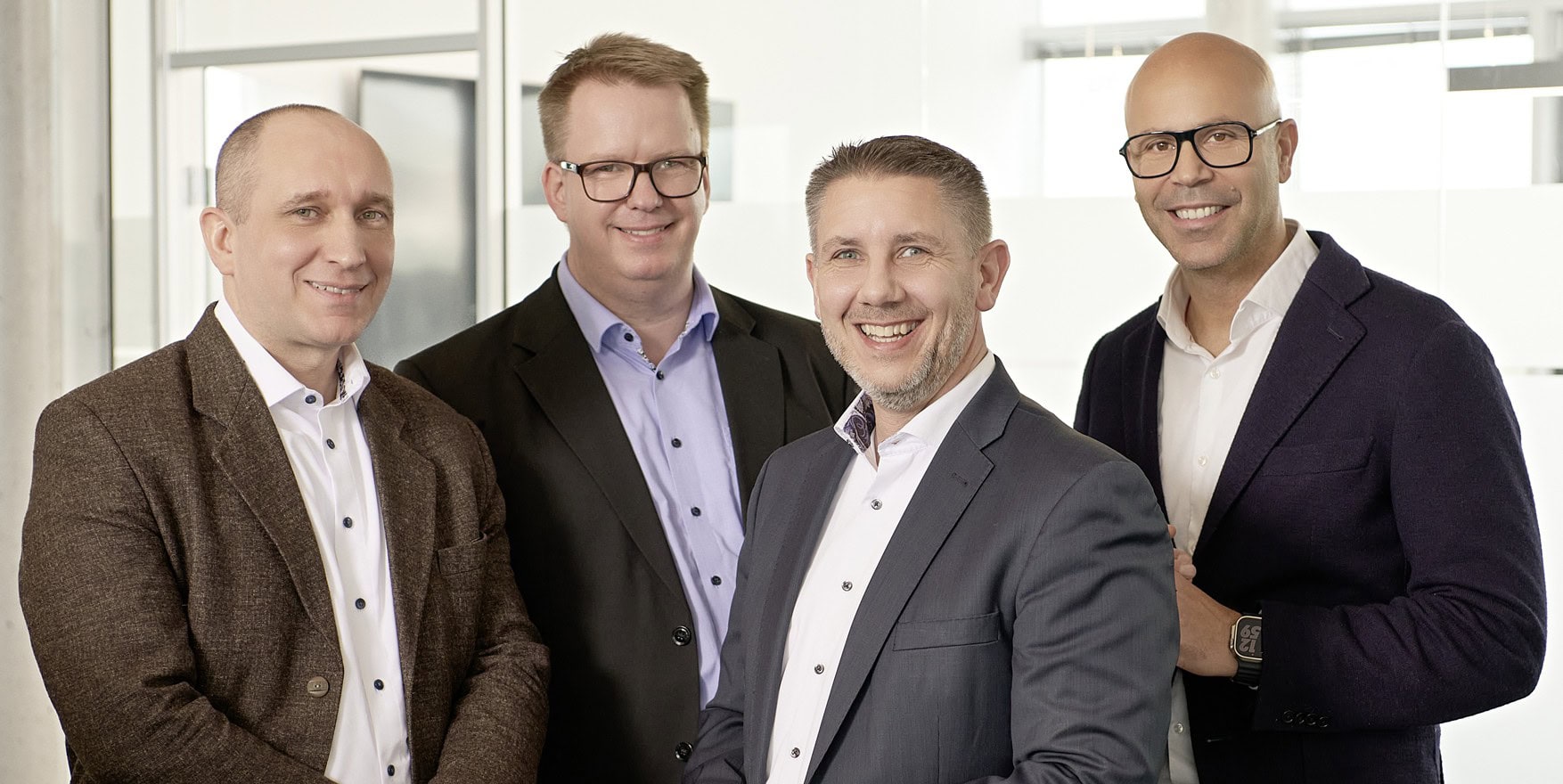Grouplink Holding Geschäftsführung Christian Partzsch, Matthias Thom, Mike Wagner, Sabri Boughattas